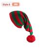 Cozy Knitted Autumn Winter Christmas Hat Unisex Long Tail Pom Pom Wizard Style Warm Beanie for Holiday Party Christmas Decor