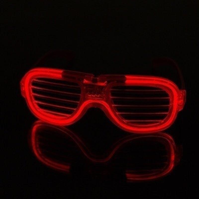 Flashing Party LED Light Glasses for Party Birthday Party Funny Tricky Fluorescent Luminous Rave Costume Party DJ Bright
