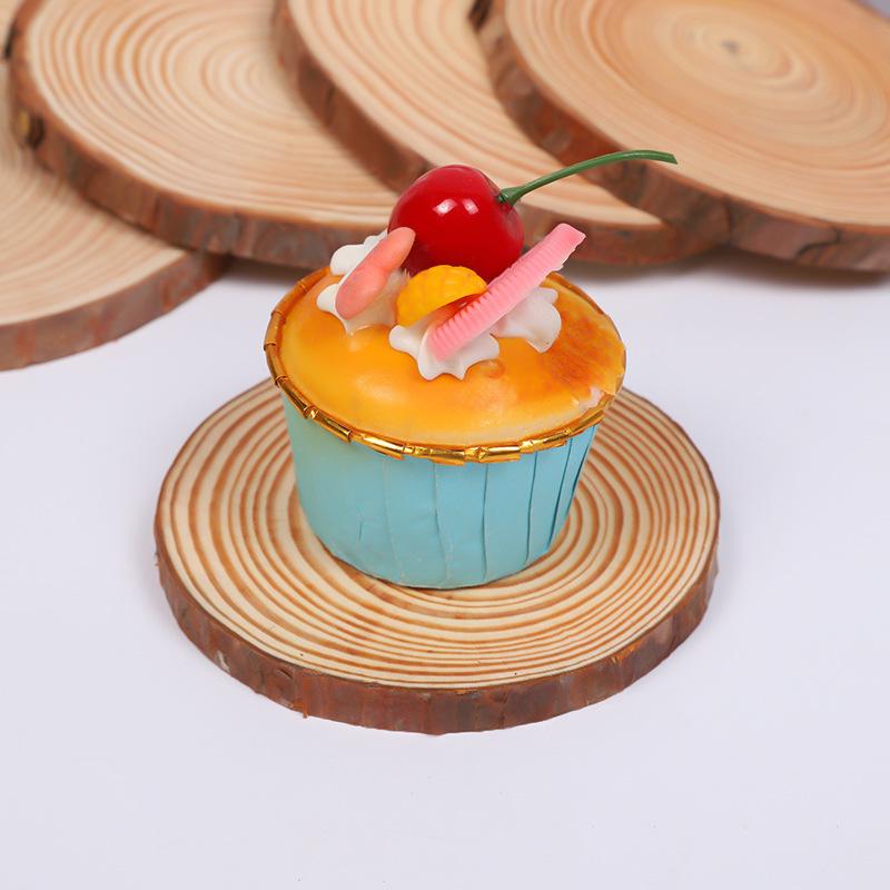 DIY Round Pine Wood Slices for Handmade Crafts and Halloween Ornaments
