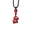 Authentic Cinnabar Zodiac Horse Pendant Necklace for Women and Children