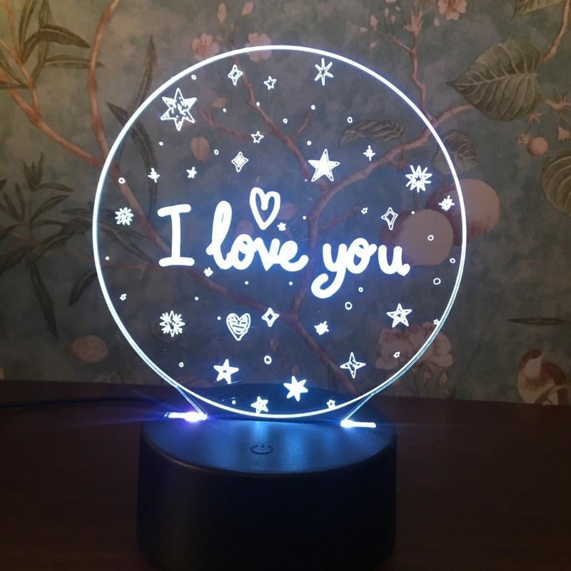 Valentinstag Weihnachten ich liebe dich i love you 3D LED Nachtlicht Tischl Valentinstag Weihnachten ich liebe dich i love you 3D LED Nachtlicht Tischl