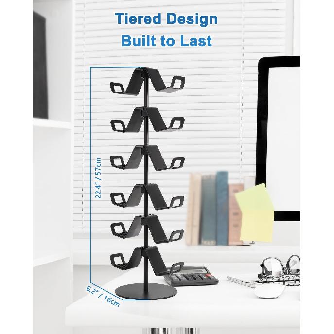 Gamer Gift,6-Tier Controller Headphone Stand Desktop,Ideal Gift for Game Lover - Universal Organizer for Controllers and Gaming Headsets,Unique