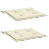 Garden Chair Cushion 2 Pcs Cream 40x40x4 Cm Oxford Fabric