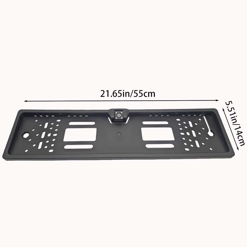 4/8/12LED European License Plate Rearview Camera Frame Reverse Backup Camera Night Vision for Truck Car SUV, Camper Pickup