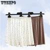 Women Polka Dot Lounge Shorts Elastic High Waist Loose Thin Breathable Summer Sleep Pajama Shorts for Home Daily Wear