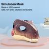 Moving Jaw Dino Mask with Dinosaur Scream Dinosaur Head Face Mask Lifelike Dinosaur Mask Headwear for Halloween Carnival Party