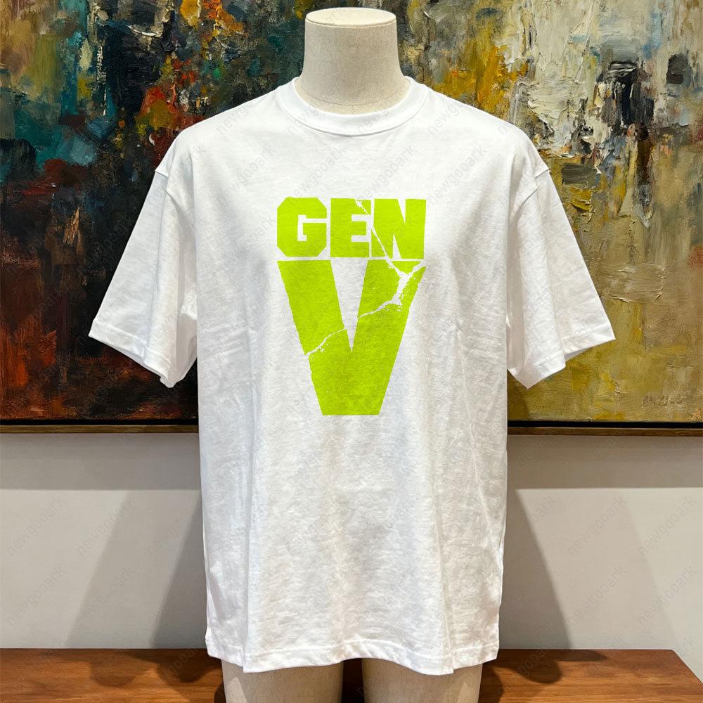Vintage Science Fiction Film Gen V Graphic T Shirts Woman Man Classic Breathable High Quality Cotton Tshirt Fashion Streetwear