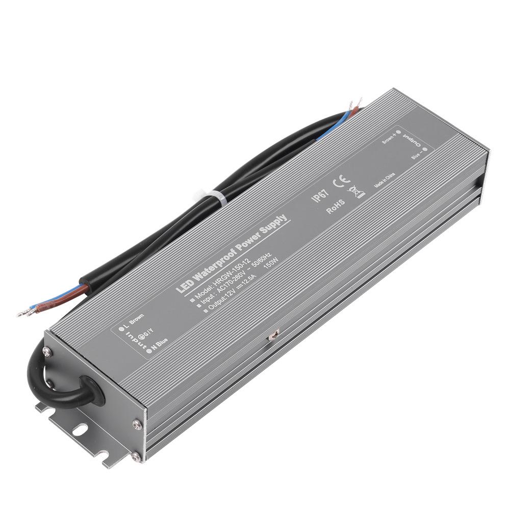 High-Efficiency Waterproof LED Power Supply for Outdoor Lighting, Constant Voltage 12V/24V