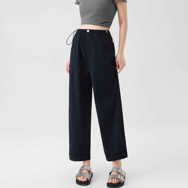 2026 Petite Maternity Cropped Pants - Spring/Summer Thin, Belly-Friendly Large