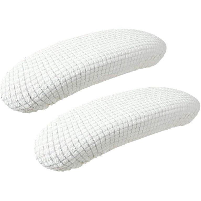 Armrest Slipcover Pads, Office Chair Arms Protector, Stretchable, Beige