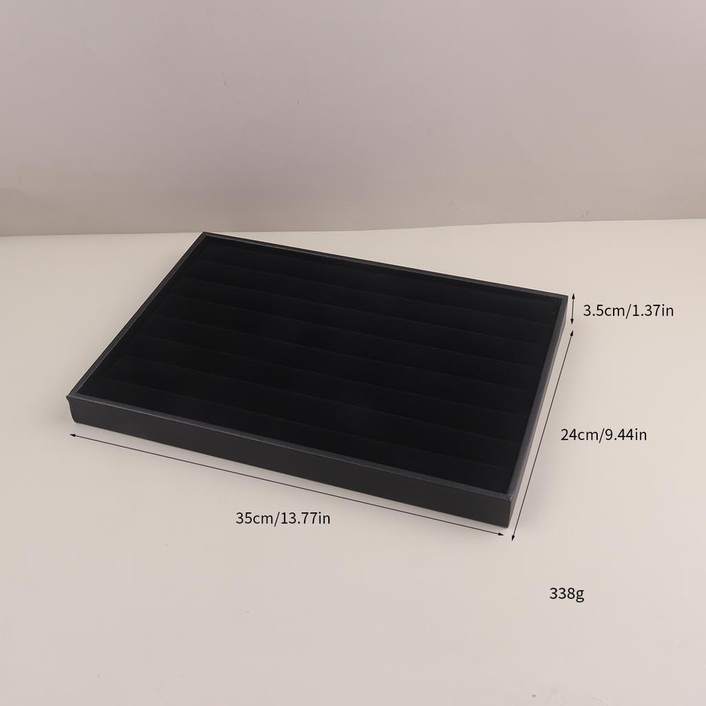 Schmuckdisplay aus Samt, stapelbar, exquisiter Schmuckhalter, tragbar, Organizer-Box für Ringe, Ohrringe und Halsketten