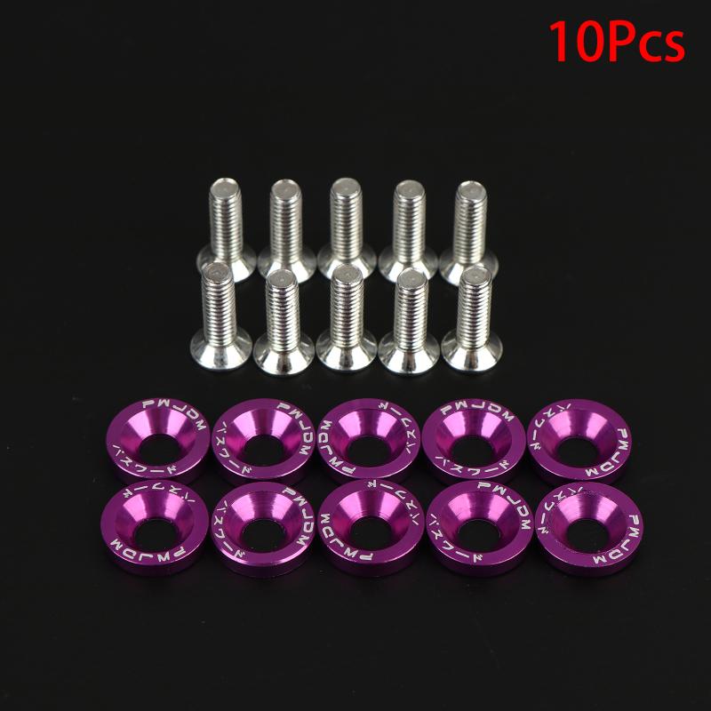

The Front And Rear Bumpers Of Automobiles Nickel Plated Screw Washers For Modifying License Plate Frames Of Automobiles 11