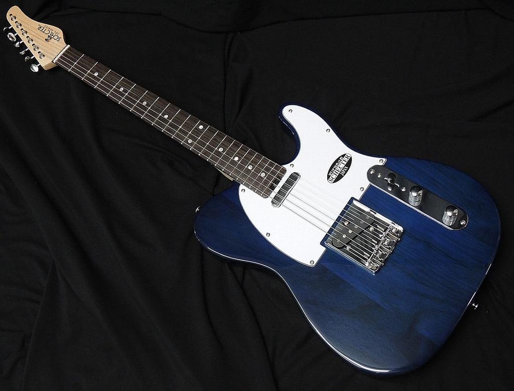 SCHECTER DBL R Schecter Telecaster type electric guitar Deep Blue back contour OL-PT-AL