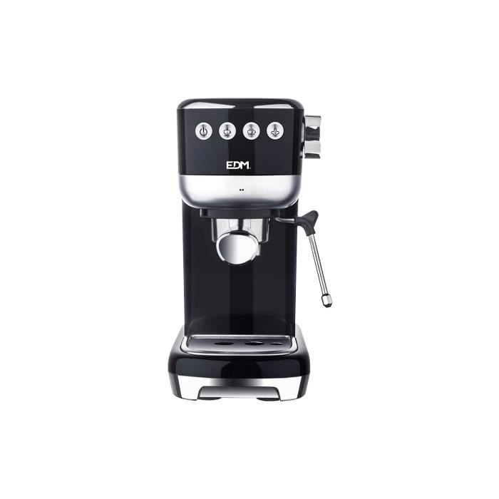 Machine à Expresso - Edm - 20 Barres - Réservoir 1,3L - Vaporisateur - Protection Surchauffe