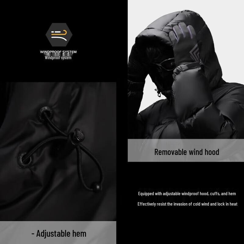 Camel Unisex Long Puffer Down Jacket A34CA6B834