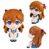 10 cm PVC Anime Evangelion Actionfigur - Ayanami Rei & Asuka Langley Doppelpack Sitzendes Modell Puppe Ornament