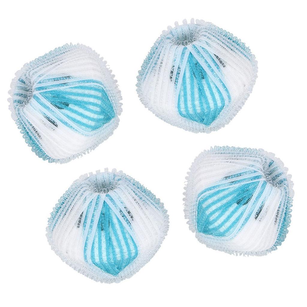 6 szt. Pralka Usuwanie Włosów Kłaczków Pranie Piłka Czyszcząca do Ubrań Narzędzie NiebieskoBiałe