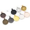 20mm 25mm 30mm Innenmaß 10 Farben Vergoldet Klassisches Muster Serie Passend für 20/25/30mm Glas Cabochon Basis Fassung Schale