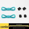 No-Tie Elastic Shoelaces for Slip-On Shoes - Unisex Sports Laces, One Pair