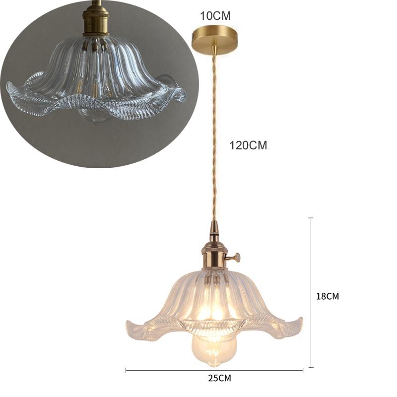 Vintage Creative Glass Metal Pendant Lights Fixture Retro Loft Style Bar Restaurant Kitchen Room Indoor Hanging Lamp Luminaire