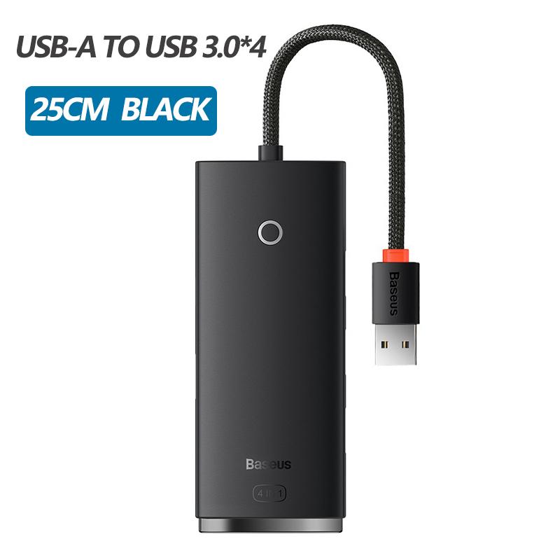 Адаптер-хаб Baseus USB 4 в 1 USB Type C на USB 3.0 Разветвитель Хаб для MacBook Pro Air Huawei Mate 30 Док-станция Хаб