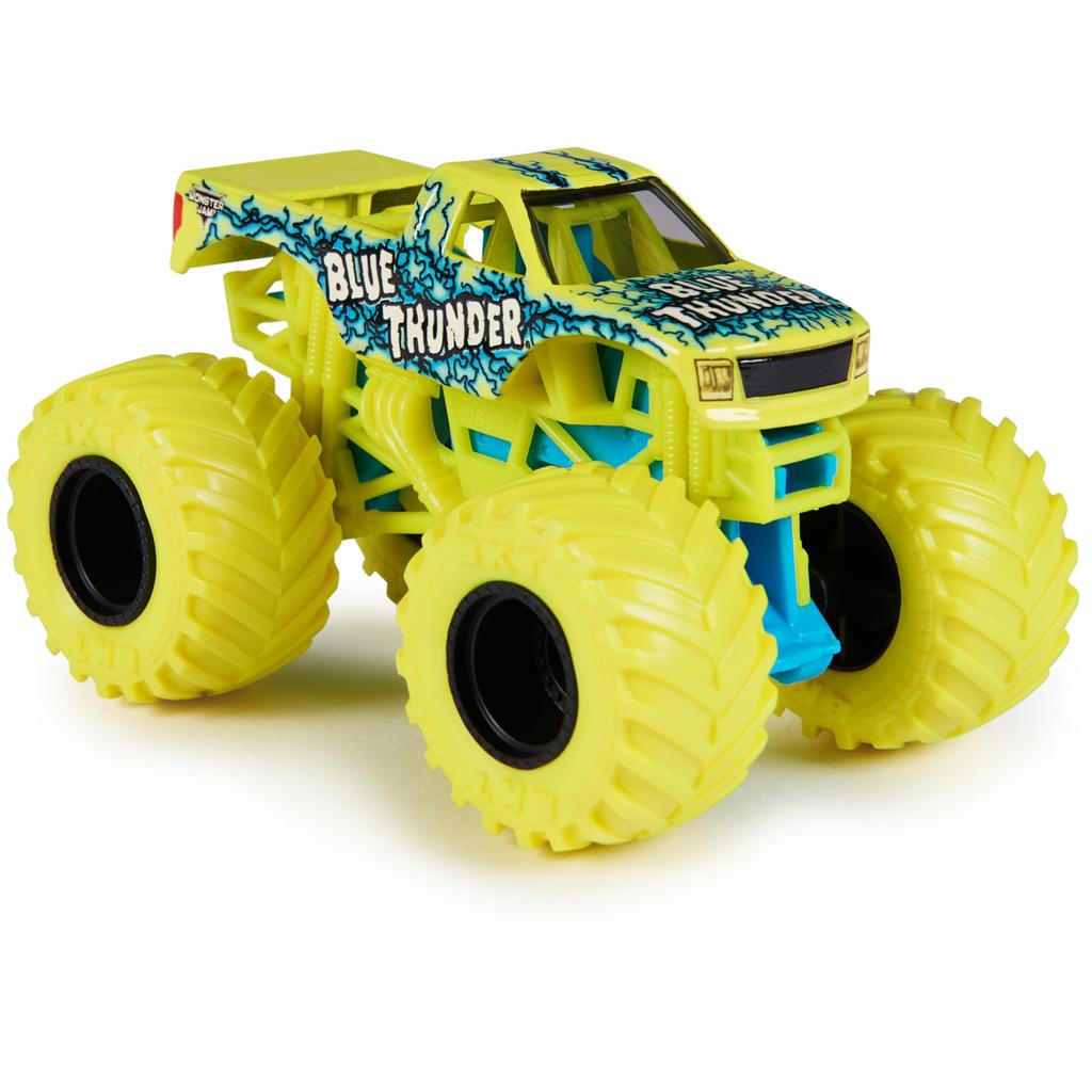 Monster Jam, Official Blue Thunder Monster Truck, Die-Cast Vehicle, 1:64 Scale, Kids Toy for Boys 3+