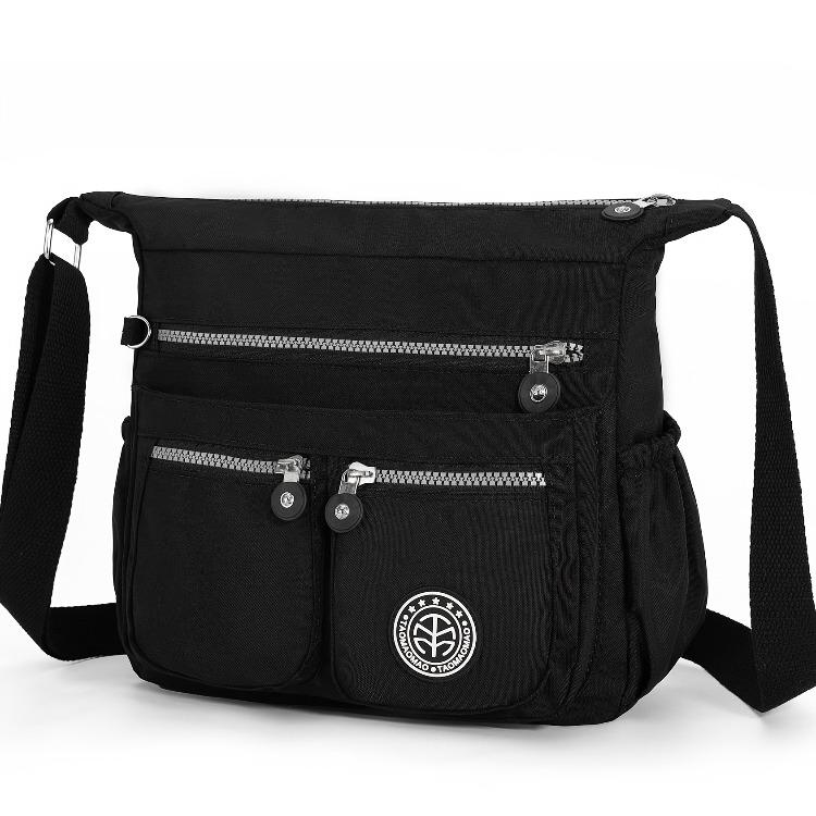 Women s Large Capacity Shoulder Messenger Bag чёрный
