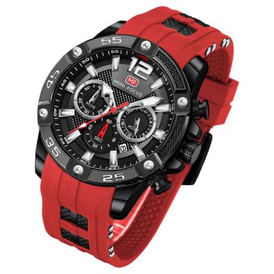 Men's Watch with Stopwatch Function, Date Display, Waterproof Quartz, Stylish, Simple, Ranking, Casual, Study, Work, Analog, Silicone Band, Ranking