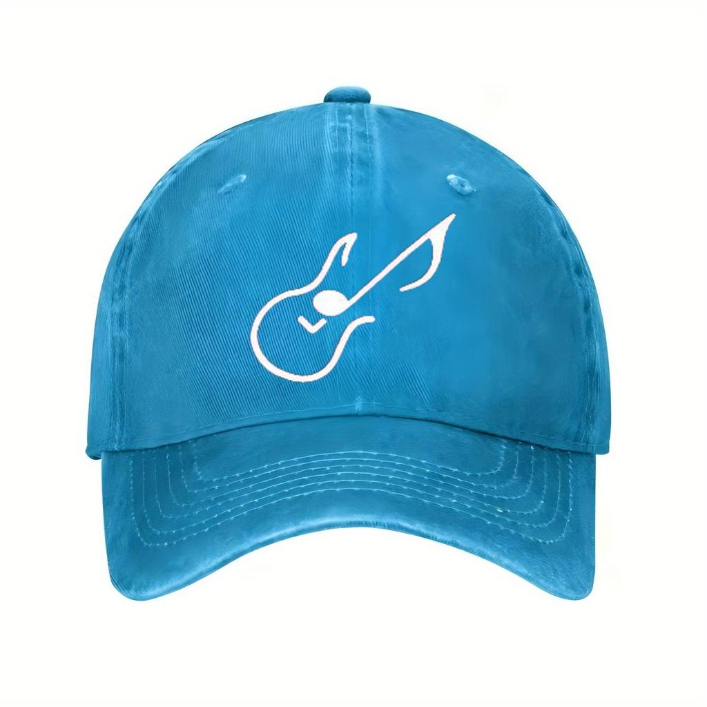 Guitar Music Note Baseball Cap Unisex Washed Cotton Adjustable Casual Dad Hat Outdoor