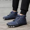 Plush Warm Snow Boots for Men Women High-top Winter Hiking Shoes Non-slip Elastic Casual Sneakers