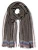 Scarf with Stripes On the Edges