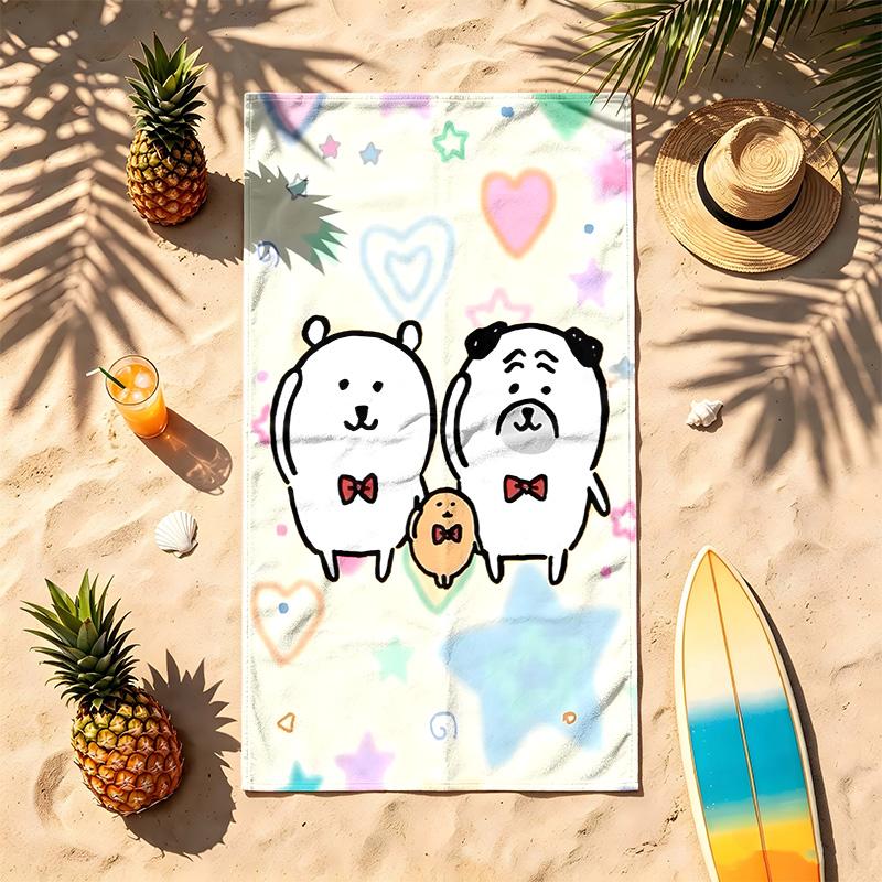 Joke Bear (19) Theme Beach Towel Sand Resistant Soft And Comfortable Suitable For The Pool Camping Yoga And Diving A Travel