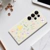 For Samsung Galaxy S25 Ultra Case Small Flowers Pattern Printing Straight Edge TPU Phone Back Cover