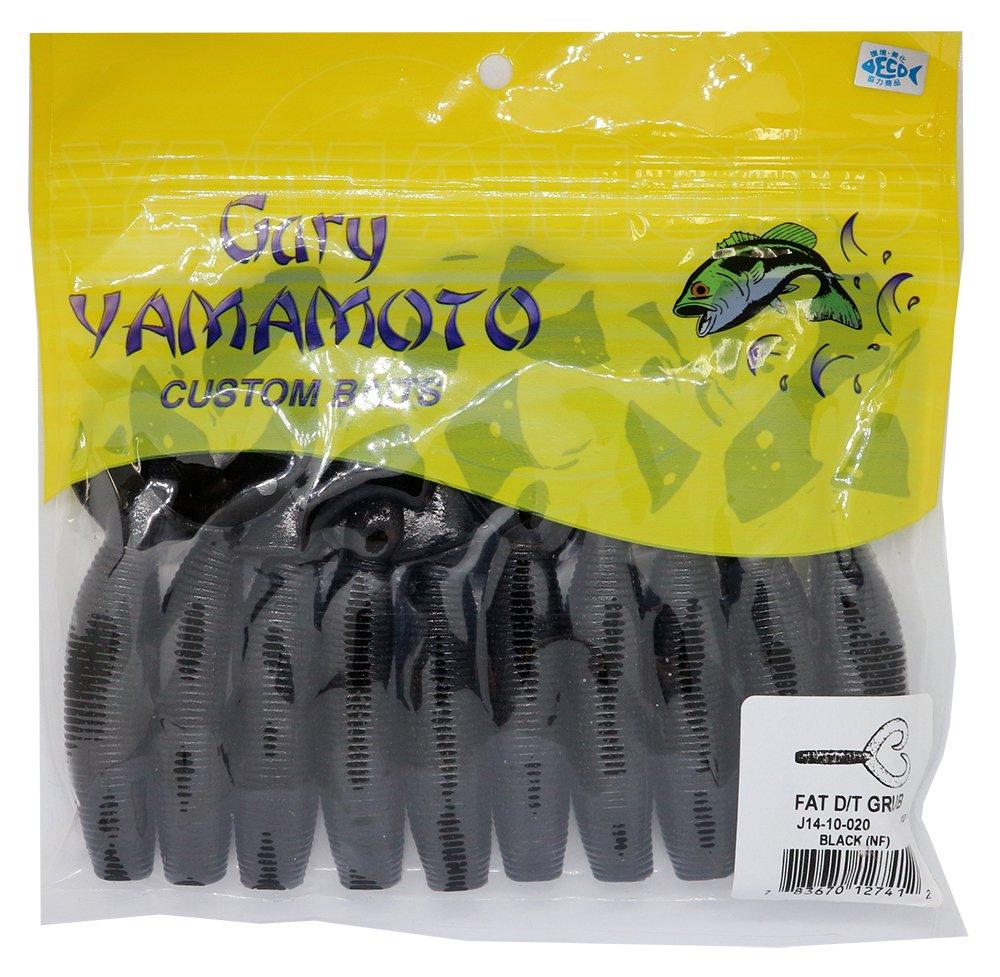 Smith Gary Yamamoto Толстый червь с двойным хвостом 110 мм 15 г Черная приманка (СМИТ ЛТД) приблизительно. (твердый) #020