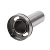 4.5'' Inch Stainless Steel Round Exhaust Muffler Tip Removable Silencer Silver