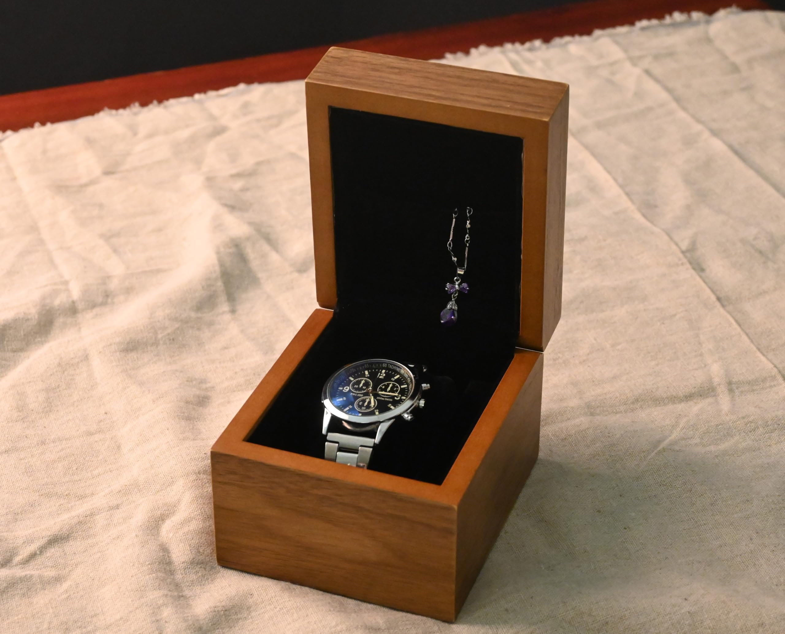 Watch Case, Wooden Watch Storage Case, Luxury Wooden Box, Perfect Gift for Father s Day, Respect for the Aged Day, Birthday, Thanksgiving, and Other