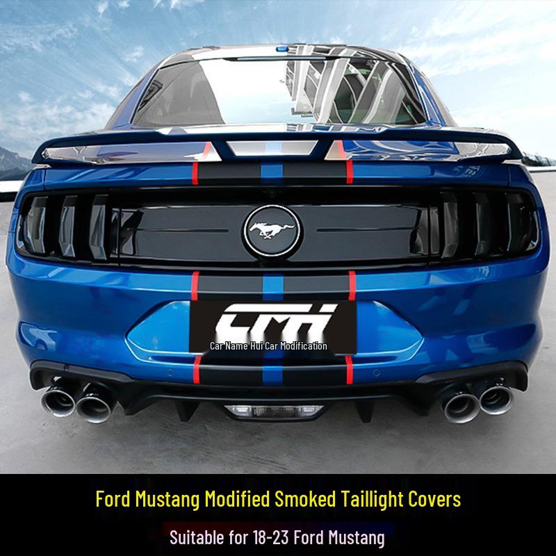 15-23 Ford Mustang Smoked Honeycomb Taillight Cover Sticker