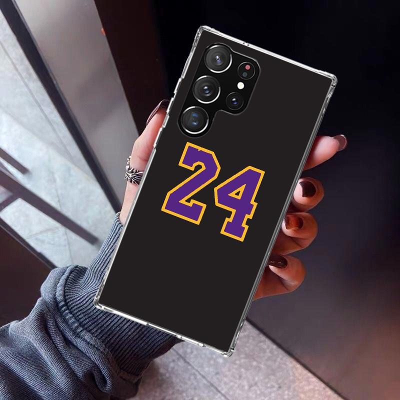 Basketball 23 24 8 Number Phone Case For Samsung Galaxy S23 S24 S25 Edge S26 Ultra S22 + S21 Plus S20 FE Cover Silicone Print Sh