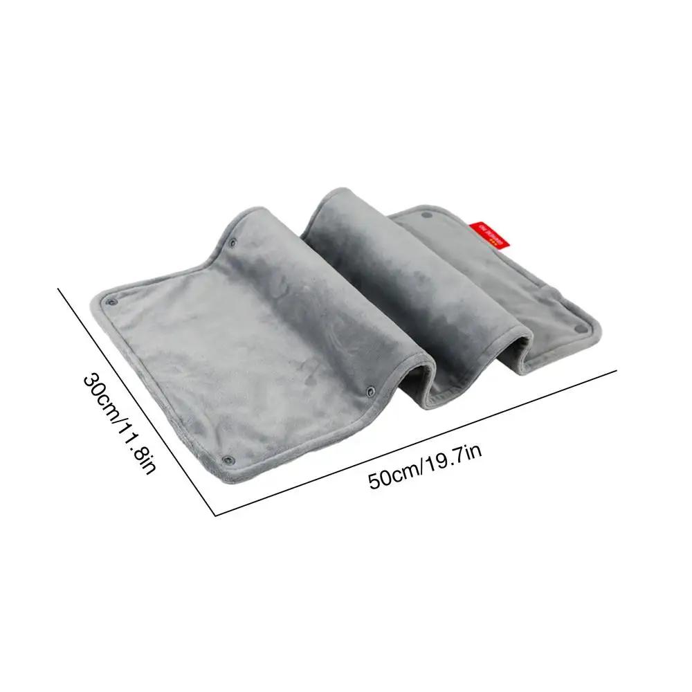 

USB электрическая грелка для плеч, спины, живота, талии, согревающая, против боли, зимняя грелка для рук и ног, графеновое одеяло с подогревом 30x50cm серый