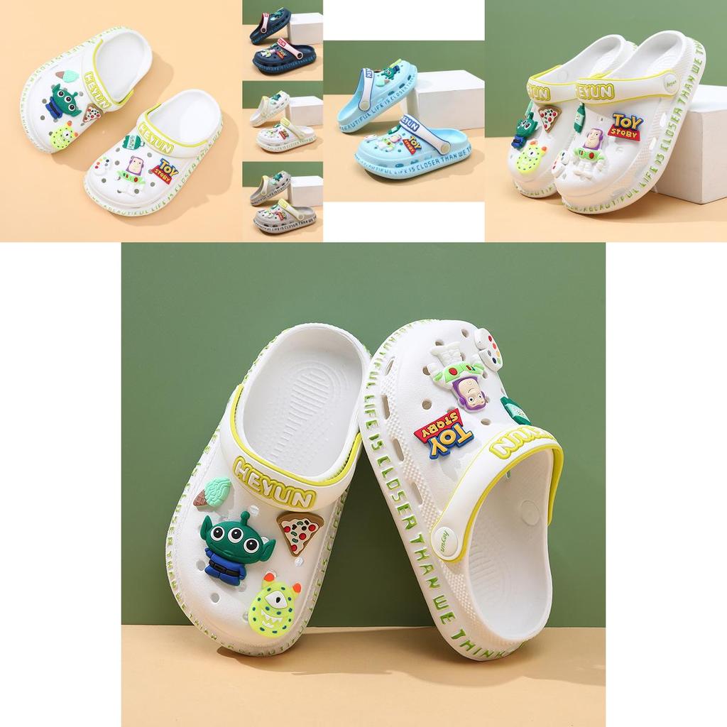 Stylish Cartoon Kids Hole Shoes Breathable Summer Sandals For Boys And Girls Comfortable Eva Design