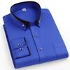Langarmhemd Herren Business Gesellschaft Hemd Knitterarm Bohrer Button-Down Schwarz Blau Rot Weiß Hemden Herren Langarm