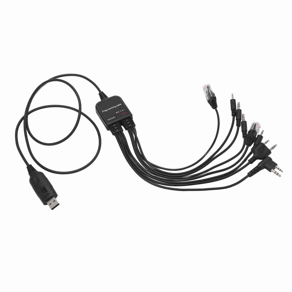 8-in-1 USB-Programmierkabel Plug and Play Hohe Leistung für Kenwood Walkie-Talkie