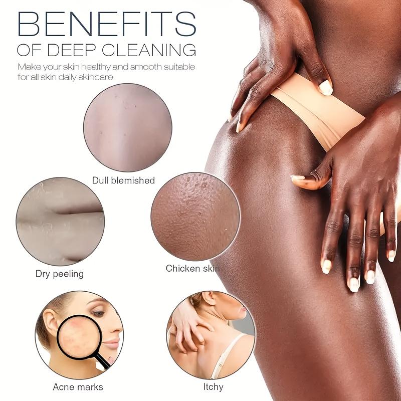 3pcs, African Net Long Shower Sponge,Body Exfoliation, Body Scrubbing, Back Scrubbing, Smooth Light Beige Stretching Up To 66 Inches