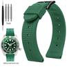 Měkký gumový vaflový řemínek k hodinkám 20 mm 22 mm pro Seiko Skx007 Abalone Water Ghost Řemínek na hodinky Pánský Černý Zelený Modrý Silikonový Náramek