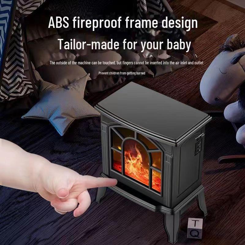 3D-Flammensimulationsheizung im europäischen Stil: Leistungsstarker, energiesparender, schnell aufheizender Kamin mit Ton- und Lichteffekten für den Heimgebrauch.