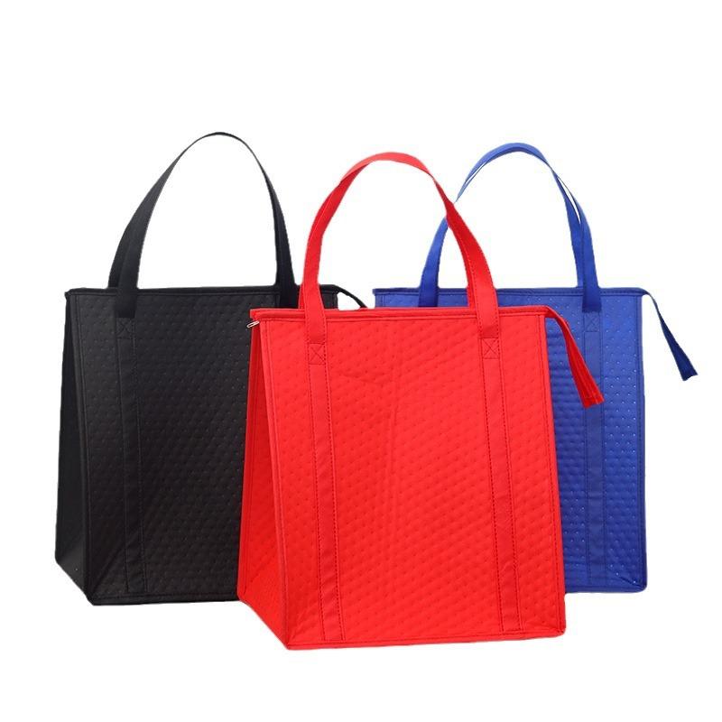 Große Wiederverwendbare Einkaufstasche Kühltasche Isoliert Lebensmittel Picknick Camping Faltbare Tasche