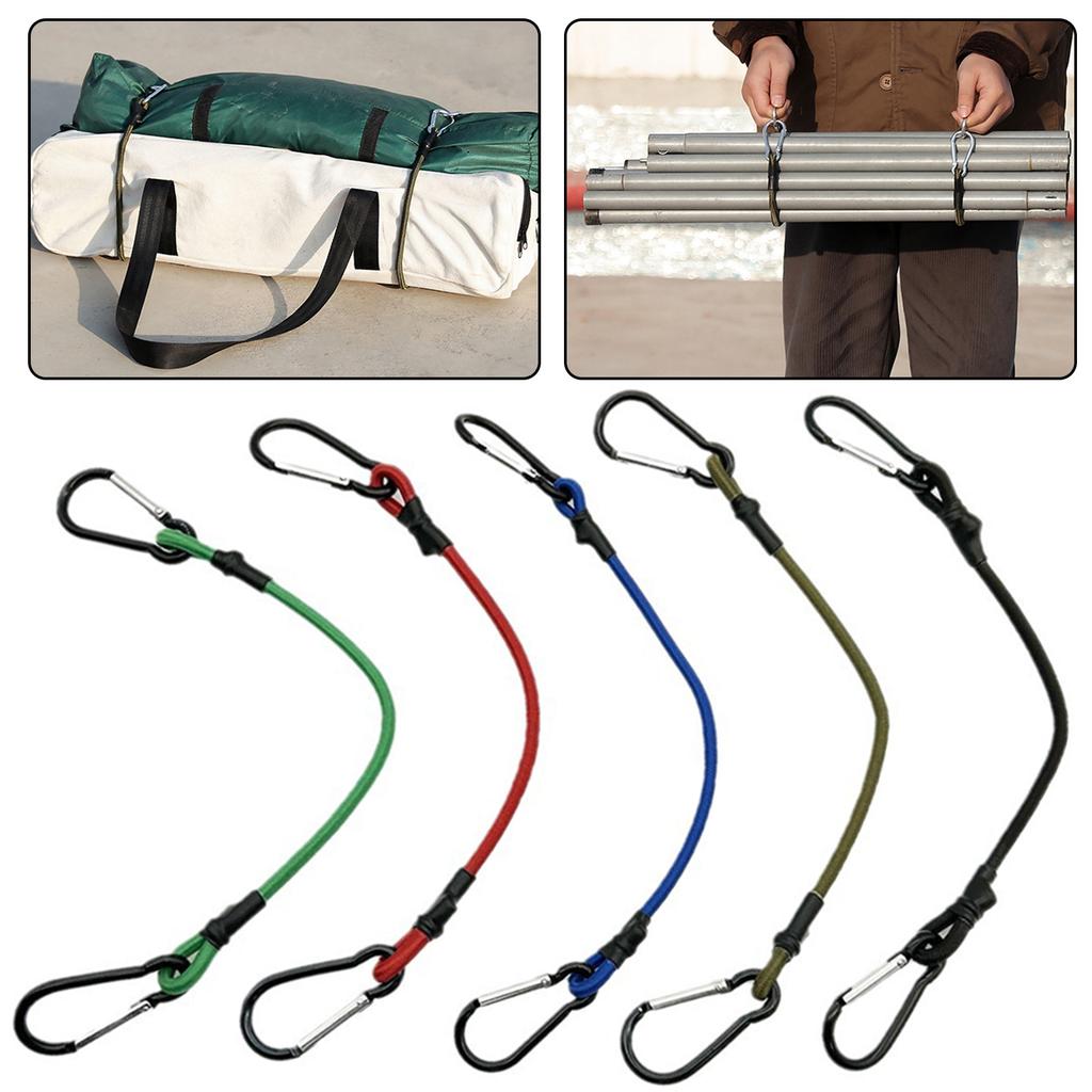 Elastic Strap with Hooks Rope Durable Tying Cargo Rack Luggage Packing Ropes Camping Outdoor Camping Hiking Parts Acssories
