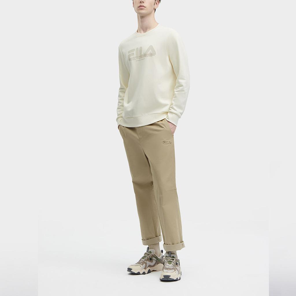 New FILA Sweatshirt Men's Feather Soft White F11M349213F-IV