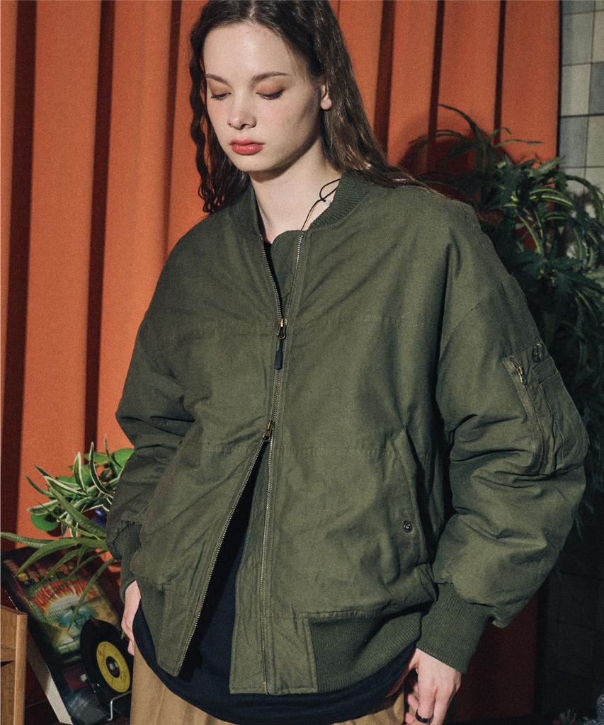 Cpgn Studio Ma-1 Overcut Jacket Khaki