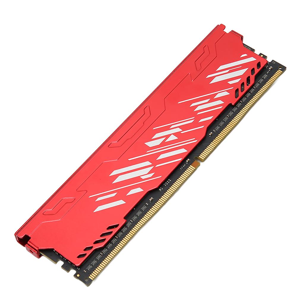 Desktop Memory Module Red DDR4 2666MHz 21300 Bandwidth Aluminium Alloy Gaming RAM for Computer Chassis Upgrade